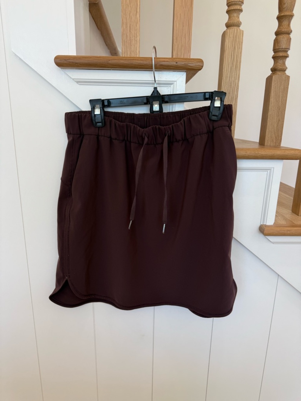 Lululemon On The Fly Skirt Woven Cherry Cola Size 12